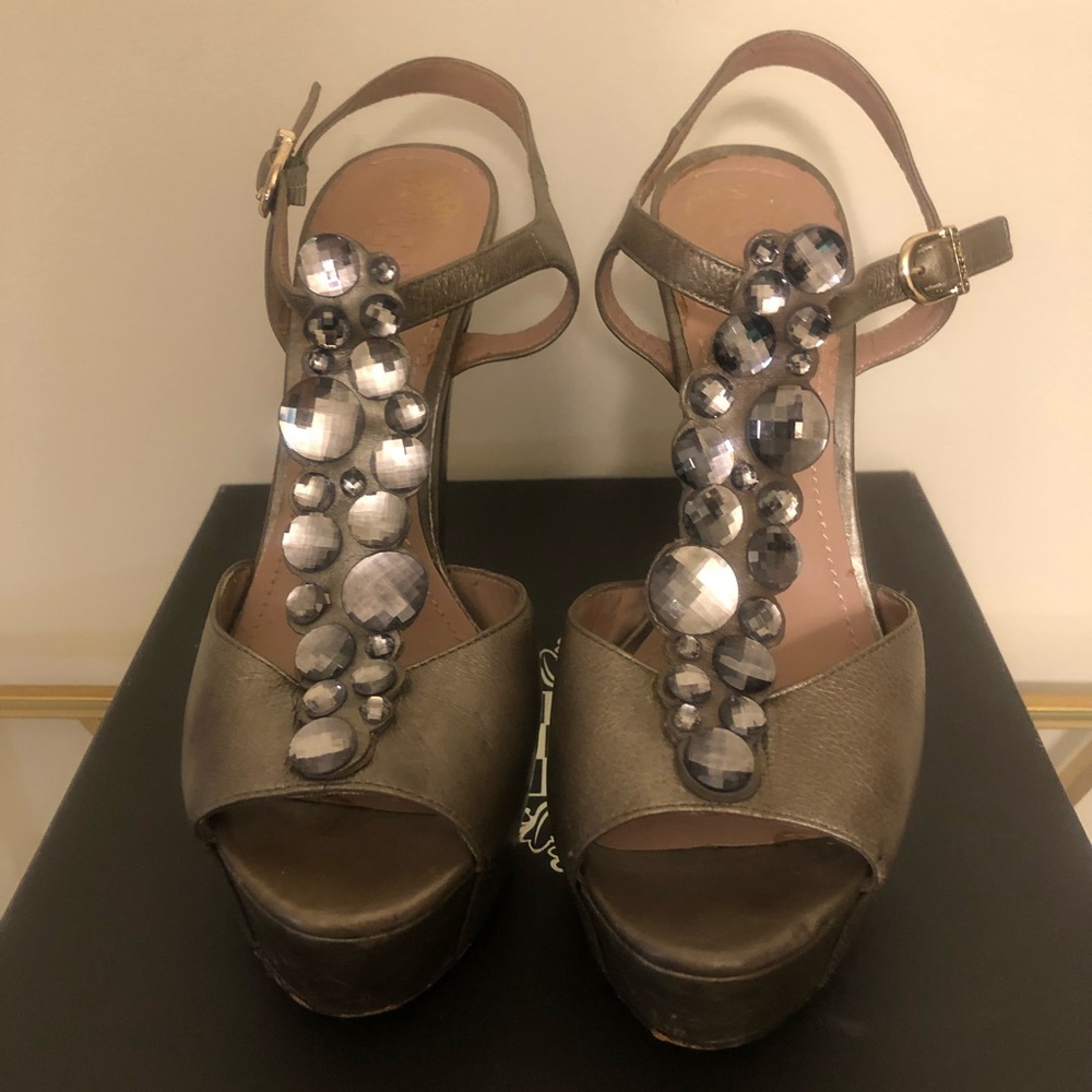 Vince Camuto Silver Heels